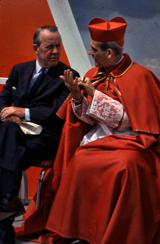 The Prime Minister of Canada, Lester B. Pearson during the opening ceremony of the Montréal World Fair in 1967