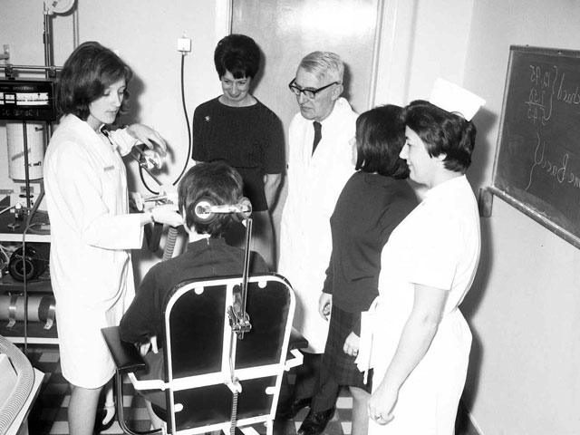 Des infirmières à l'unité sanitaire de l'hôpital Cooke de Trois-Rivières en 1967