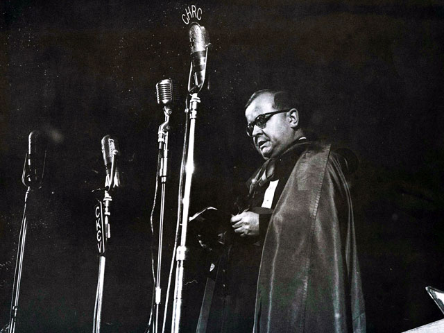 Speech by Mgr Alphonse-Marie Parent, Rector of Université Laval, during the inauguration of the Louis-Jacques-Casault Pavilion on December 8, 1954